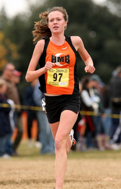 2009 CIF XC Girls D4-116.JPG - 2009 California CIF Cross Country Championships, Woodward Park, Fresno, California